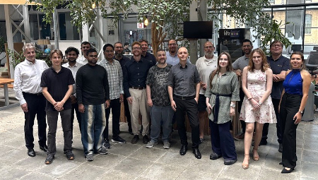 group photo of Aerodata´s innovation team