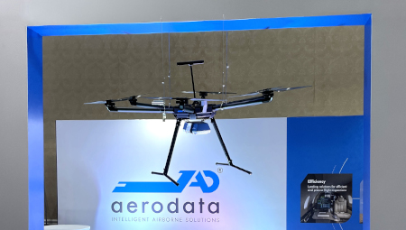 Flybot model Highdra at the Aerodata booth