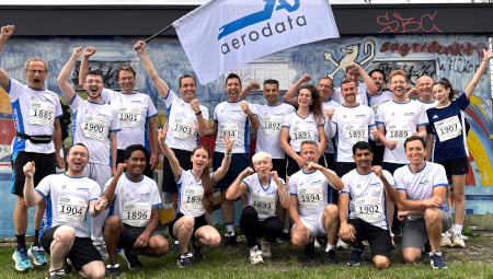 News group photo of Aerodata runners