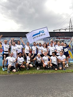 group photo of Aerodata runners